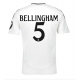 Real Madrid Jude Bellingham #5 Replike Domaci Dres 2024-25 Kratak Rukav